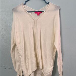 Cream V-Neck Sweater